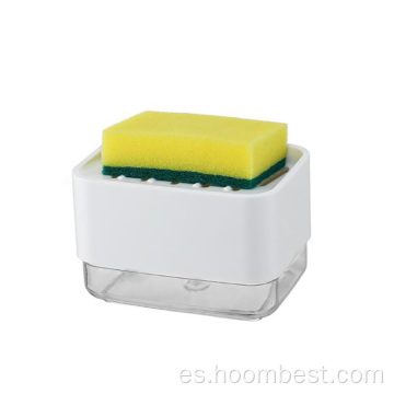 Dispensador de jabón para cocina y portaesponjas